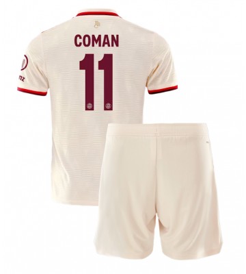 Bayern Munich Kingsley Coman #11 Tredje Kläder Barn 2024-25 Kortärmad (+ Korta byxor)